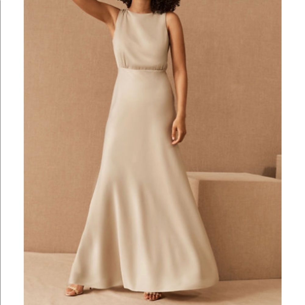 BECKETT SATIN CHARMEUSE MAXI DRESS